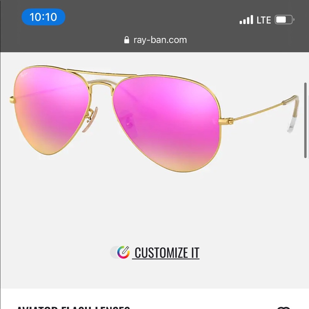 Rayban Aviators-pink